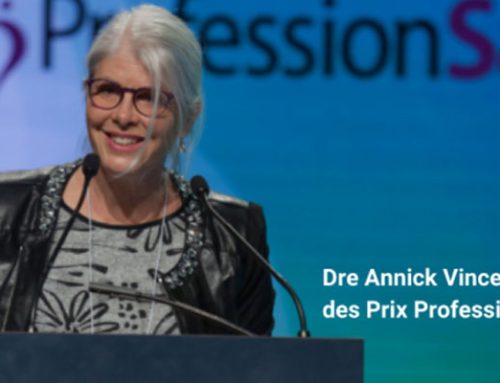 Dre Annick Vincent, lauréate du prix Profession Santé 2021 dans la catégorie Pratique novatrice